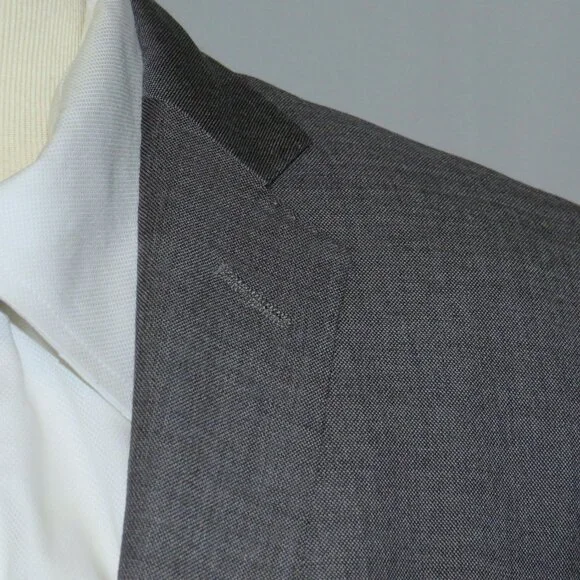 J. Crew Ludlow Tollegno Gray Weave Two Button Suit 36S